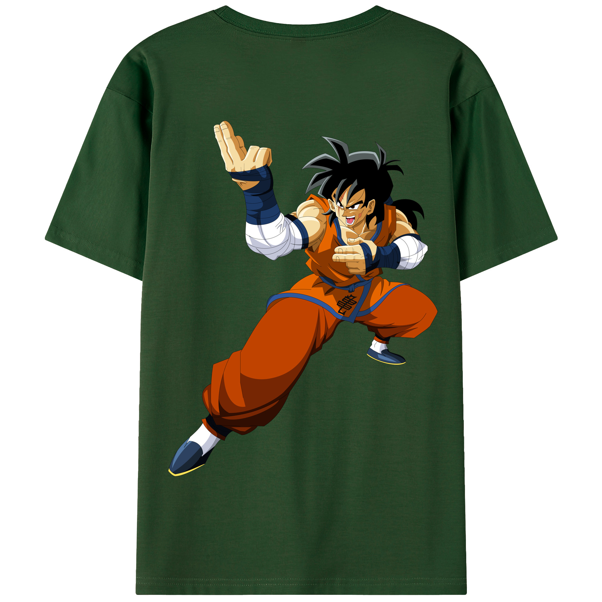 （画像用） ドラゴンボール ヤムチャ DRAGON BALL Yamcha 綿100％半袖Tシャツ（背面プリント）